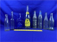 8pc vintage bottles