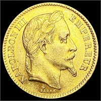 1862 France .1867oz Gold 20 Francs CLOSELY