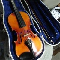 Small violin in case