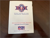 Super Bowl XXVI pro set collectors edition