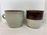 2 Stoneware Crocks