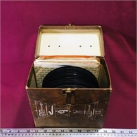 Case Of Assorted 45-RPM Records (Vintage)