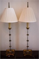 Baldwin Crystal Corinthian Style Lamps