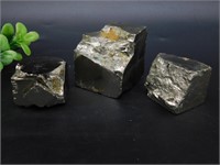 NATURALLY FORMED PYRITE CUBE ROCK STONE LAPIDARY S