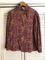 VINTAGE LLOYD WILLIAMS PRINTED BLOUSE