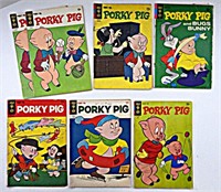 (7) GOLD KEY PORKY PIG COMIC BOOKS