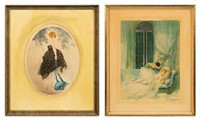 Lot of 2 Prints - Louis Icart, etc.