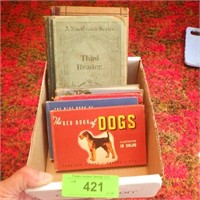 VINTAGE BOOKS- DOGS, FLOWERS, TREES, THIRD READER