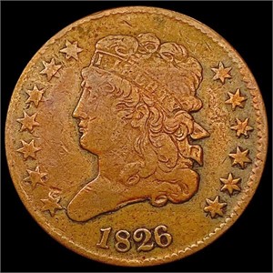 1826 Classic Head Half Cent NICELY CIRCULATED