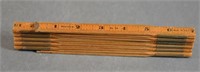 Vintage Folding Carpenter's Ruler by Master