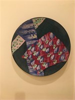 Wall piece round plate