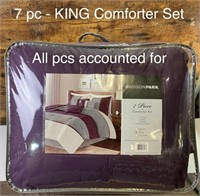 7 pc Comforter Set (King)