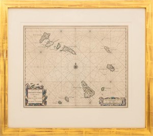 Cape Verde Hand-Colored Engraving on Laid Paper