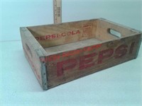 Vintage wood Pepsi Cola pop crate
