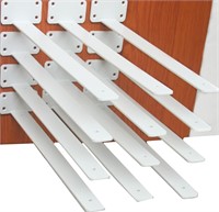 12 Pack - 16 White Hidden Invisible L Brackets