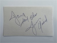 Dennis Quaid signed note