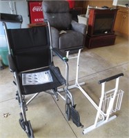 Wheelchair and toilet stability aid