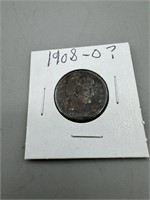 1908-D Silver Barber Quarter