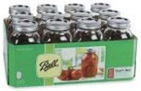 Ball Mason Jars Qt. 32oz Regular Mouth Lids 12/Box