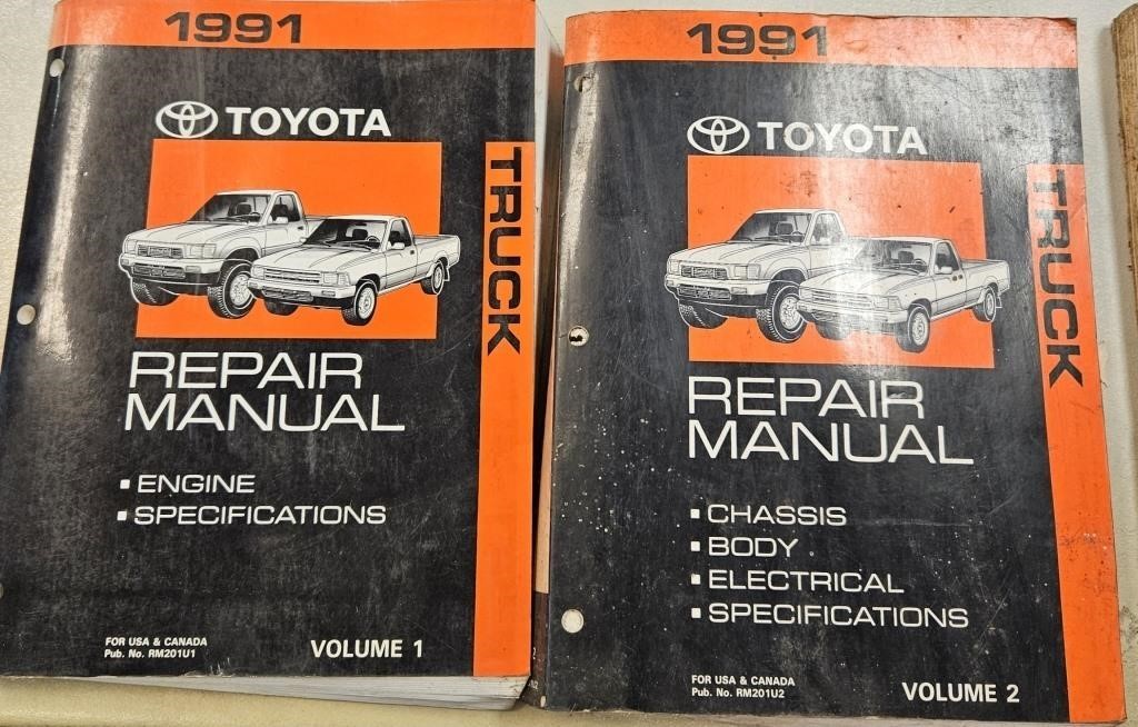 1991 Toyota Truck Repair Manual Vol 1 & 2