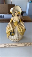National Foundry Colonial Lady w Purse Doorstop