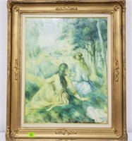 "Two Girls In a Meadow" Print By Renoir