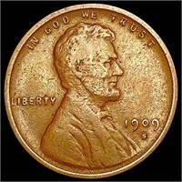 1909-S VDB Wheat Cent NICELY CIRCULATED