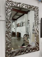 Renwil Hammered and Chrome Plated Mirror