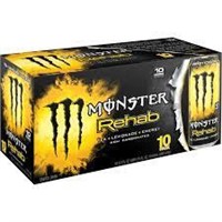 Monster Rehab Tea Lemonade  15.5 Oz  10 Count