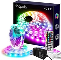 phopollo Led Lights 40ft for Bedroom RGB Color