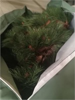 Christmas tree in a bag.