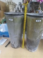 Galvanized french flower containers