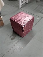 Color changing stool/cube.  Silver to black