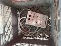 Meadow Gold Plastic Crate & Power Strip