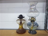 Vintage oil lamps