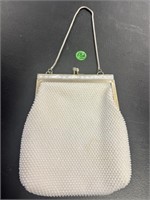 VTG White Seed Pearl Evening Bag