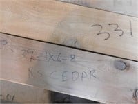 39 ~ 1X6X8 Red Cedar