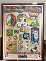 1972 Framed All Star Game Print