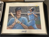 Dale Murphy Autographed Print with COA
