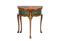 CHINOISERIE DEMI LUNE TABLE