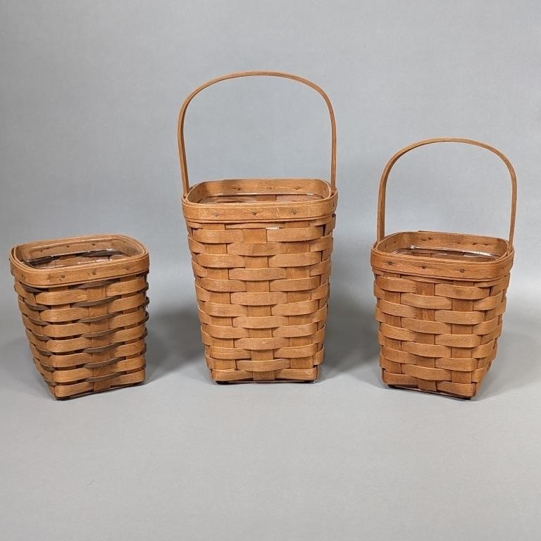 Longaberger Spoon, Tall, and Medium Baskets