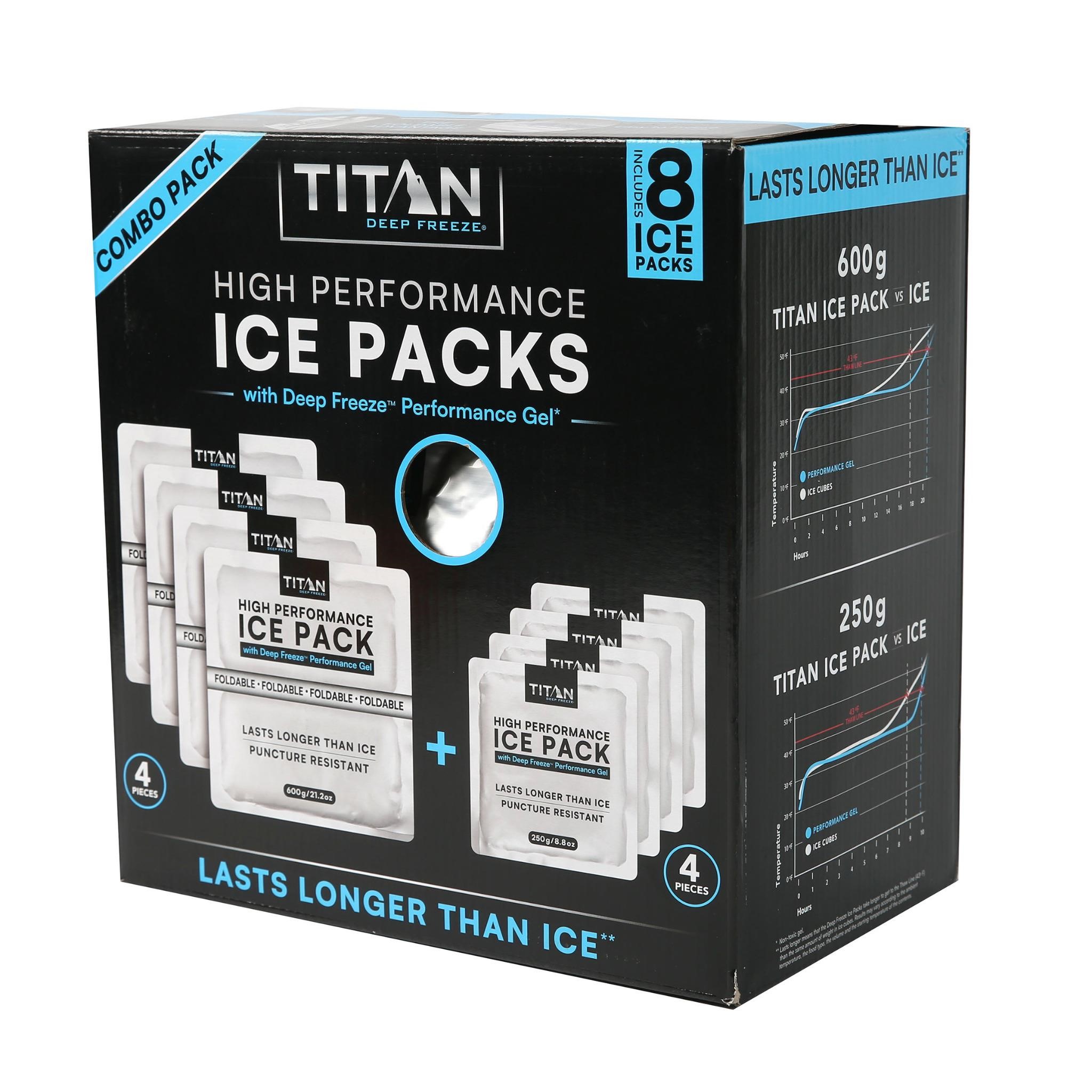 Titan High Performance Ice Pack Set  8-pack