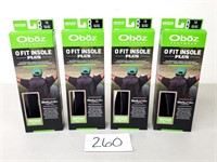 4 New Oboz O Fit Insoles - Size 7-8M / 8.5-9.5W