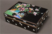 Japanese Cloisonne Box and Cover,