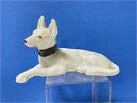 Laying Dog Figurine Made in Japan