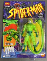 NIP 1994 Spiderman Scorpion Toy Biz Figure