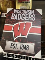Wisconsin Badgers canvas wall hanging new