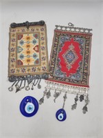 Turkish Evil Eye Decorative Rug Tapestry