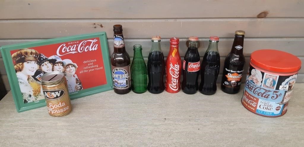 Tray Lot of Coca-cola Bottles, Puzzle,