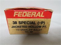 50 Rounds Federal 38 spl. +p